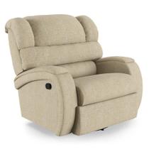 Poltrona Do Papai Reclinável Napoli Glider Giratória Massagem Linho Bege Fh1