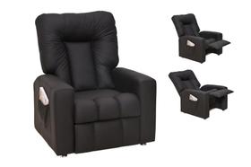 Poltrona do Papai Reclinável Pallas MX5 - Preto C. Sintético
