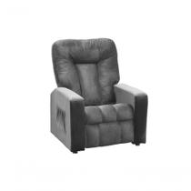 Poltrona Do Papai Reclinável Pallas Mx5 Veludo Chumbo