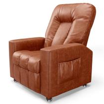 Poltrona do Papai Reclinável Para Cinema Praddo FH9 PU Camel - Mpozenato Poltrona do Papai Reclinável Para Cinema Praddo FH9 PU Camel - Mpozenato