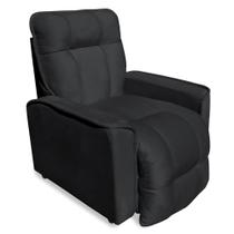 Poltrona do Papai Reclinável para Descanso Veludo Cinza Escuro
