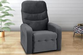 Poltrona do Papai Reclinável Punto Cinza Matrix