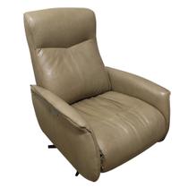 Poltrona do Papai Reclinável Retrátil Botão Elétrica Conde Giratória USB Couro Capuccino G76 - Gran Belo