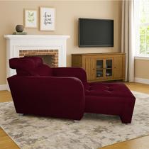 Poltrona Do Papai Reclinável Retrátil Suede Bonari