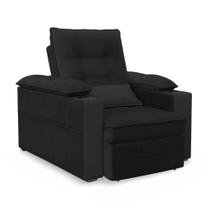 Poltrona do Papai Reclinável Retrátil Thor Veludo Preto - Loja Sheep Poltrona do Papai Reclinável Retrátil Thor Veludo Preto - Loja Sheep