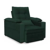 Poltrona do Papai Reclinável Retrátil Thor Veludo Verde - Loja Sheep Poltrona do Papai Reclinável Retrátil Thor Veludo Verde - Loja Sheep