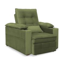 Poltrona do Papai Reclinável Retrátil Thor Veludo Verde Musgo - Loja Sheep Poltrona do Papai Reclinável Retrátil Thor Veludo Verde Musgo - Loja Sheep