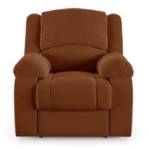Poltrona do Papai Reclinável Sala de Cinema Barcelona Elétrica Touch USB Veludo Terracota G23 Poltrona do Papai Reclinável Sala de Cinema Barcelona Elétrica Touch USB Veludo Terracota G23