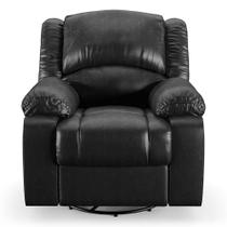Poltrona do Papai Reclinável Sala de Cinema Barcelona Glider Manual Giratória USB PU Preto Brilho G23 Poltrona do Papai Reclinável Sala de Cinema Barcelona Glider Manual Giratória USB PU Preto Brilho G23