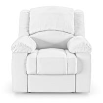 Poltrona do Papai Reclinável Sala de Cinema Barcelona Power Touch PU Branco G23 Poltrona do Papai Reclinável Sala de Cinema Barcelona Power Touch PU Branco G23
