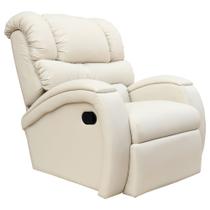 Poltrona do Papai Reclinável Zero Wall com Gatilho Biorne F05 Corano Bege - Lyam Decor