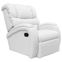 Poltrona do Papai Reclinável Zero Wall com Gatilho Biorne F05 Corano Branco - Lyam Decor Poltrona do Papai Reclinável Zero Wall com Gatilho Biorne F05 Corano Branco - Lyam Decor