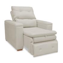 Poltrona Do Papai Retrátil Confortável Reclinável Suede Onix