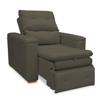 Poltrona Do Papai Retrátil Confortável Reclinável Suede Onix Poltrona Do Papai Retrátil Confortável Reclinável Suede Onix