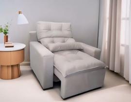 Poltrona do Papai Retrátil e Reclinável em Tecido Suede Poltrona do Papai Retrátil e Reclinável em Tecido Suede