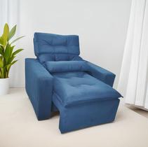 Poltrona do Papai Retrátil e Reclinável em Tecido Suede