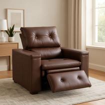 Poltrona Do Papai Retrátil Reclinável Confortável Em material sintético