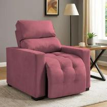 Poltrona do Papai Retrátil Reclinável Viena em Suede Conforto, Elegância e Descanso