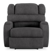 Poltrona do Papai Sala de Cinema Reclinável Manchester Power Elétrica Linho Chumbo G23