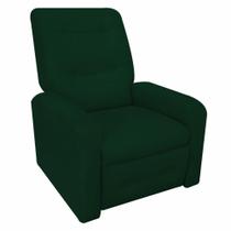 Poltrona do papai senior confortavel clinica consultorio hotel idoso - suede verde musgo