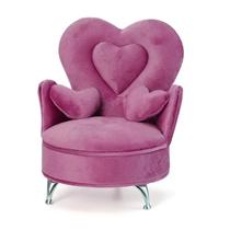 Poltrona Dollhouse Furniture Eledoll 1/6 Cadeira Velvet Pink
