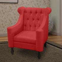 Poltrona dubai suede vermelho Poltrona dubai suede vermelho