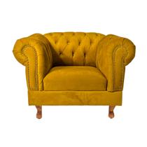 Poltrona Duque Chesterfield Capitone Amarelo Ouro Poltrona Duque Chesterfield Capitone Amarelo Ouro