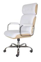 Poltrona Eames Presidente Linha Capa em Madeira Branco Poltrona Eames Presidente Linha Capa em Madeira Branco