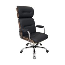 Poltrona Eames Presidente LinhaCapa em Madeira Preto Cromada Poltrona Eames Presidente LinhaCapa em Madeira Preto Cromada