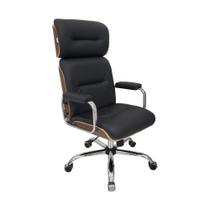 Poltrona Eames Presidente LinhaCapa em Madeira Preto Cromada Poltrona Eames Presidente LinhaCapa em Madeira Preto Cromada