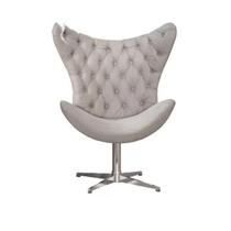 Poltrona egg com pe giratorio capitone nude Poltrona egg com pe giratorio capitone nude