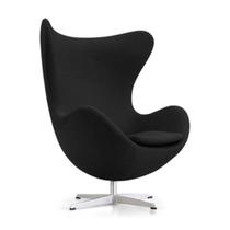 Poltrona Egg suede Preta Poltrona Egg suede Preta