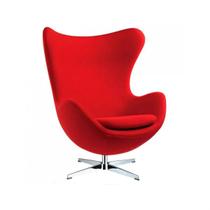 Poltrona Egg Suede Vermelha Poltrona Egg Suede Vermelha