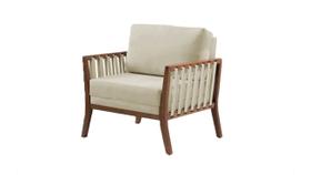 Poltrona Elo Veludo - Bege