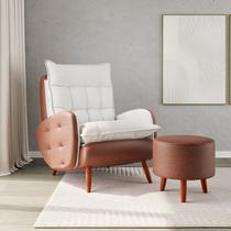 Poltrona Eloá Plus com Puff