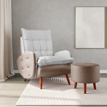 Poltrona Eloá Plus com Puff