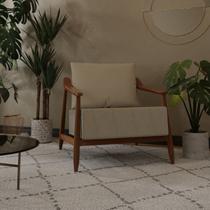 Poltrona em Algodão Encosto Removível Vita