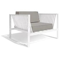 Poltrona Em Alumínio E Fibra Sintética Área Externa E Lazer