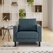 Poltrona em Linho Antúrio CabeCasa MadeiraOriginals Azul Poltrona em Linho Antúrio CabeCasa MadeiraOriginals Azul