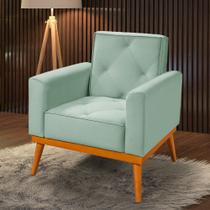 Poltrona em Veludo Florença Acqua Poltrona em Veludo Florença Acqua