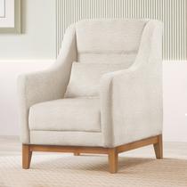 Poltrona Encosto Alto Bouclé Áquila