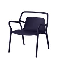 Poltrona Enjoy Rivatti 53 cm (Largura) em Polipropileno (PP) Preto com Proteção UV