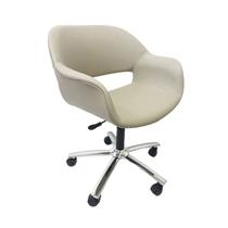 Poltrona Escritório Eduarda cor fendi regulagem de altura - Poltronas do Sul