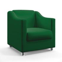 Poltrona Estofada Alya Sued Verde Aradecor Poltrona Estofada Alya Sued Verde Aradecor