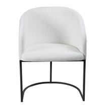 Poltrona Estofada com Base Fixa em Aço Carbono Pintura Epóxi Mavie Exclusiva Poltrona Estofada com Base Fixa em Aço Carbono Pintura Epóxi Mavie Exclusiva