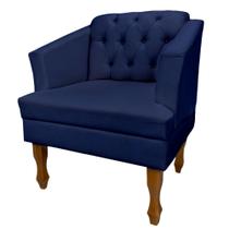 Poltrona Estofada Decorativa Sala de Estar Quarto Escritório Consultório Leitura Safira