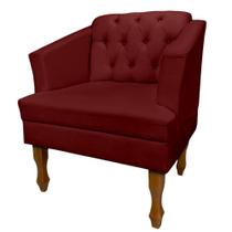 Poltrona Estofada Decorativa Sala de Estar Quarto Escritório Consultório Leitura Safira