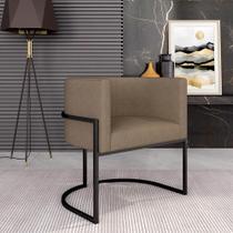 Poltrona Estofada Oregon Preto Fosco/suede Capuccino - M. Arapongas Poltrona Estofada Oregon Preto Fosco/suede Capuccino - M. Arapongas