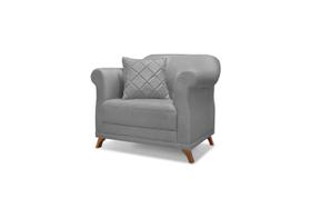 Poltrona Felipe Luxo 1 Lugar Linho - Se Liga Shop