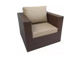 Poltrona Fibra E Aluminio Para Varanda Jardim Area Externa